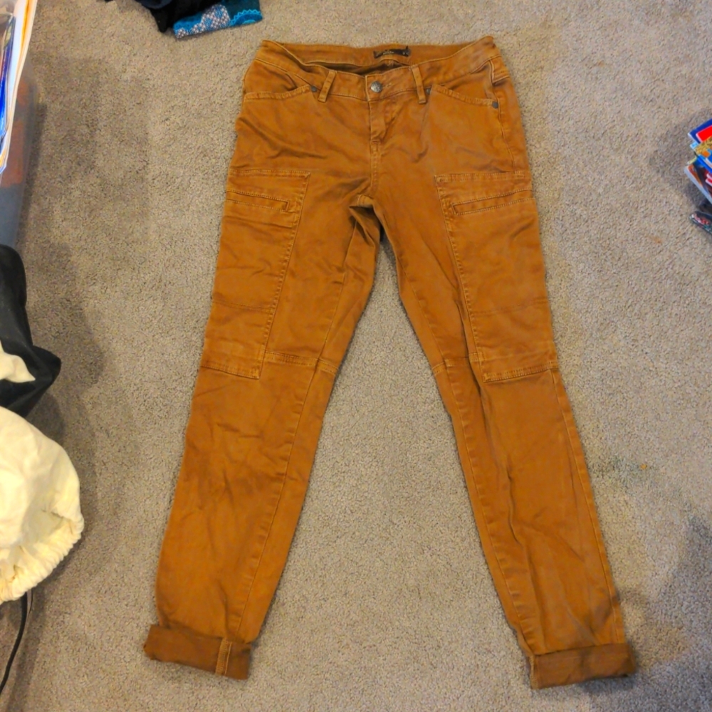 Prana Louisa skinny leg khaki canvas pants size 0